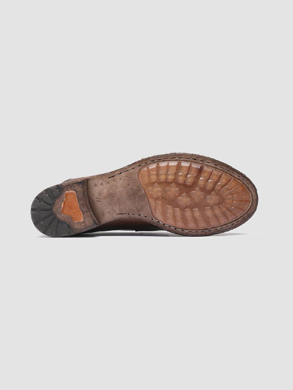 Officine Creative LEXIKON 140 Mocassini Penny Loafer in Pelle Marrone Vendite Flash