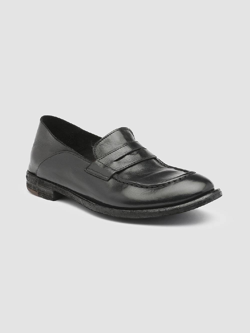 Officine Creative LEXIKON 516 Mocassini in Pelle Nera In Saldo
