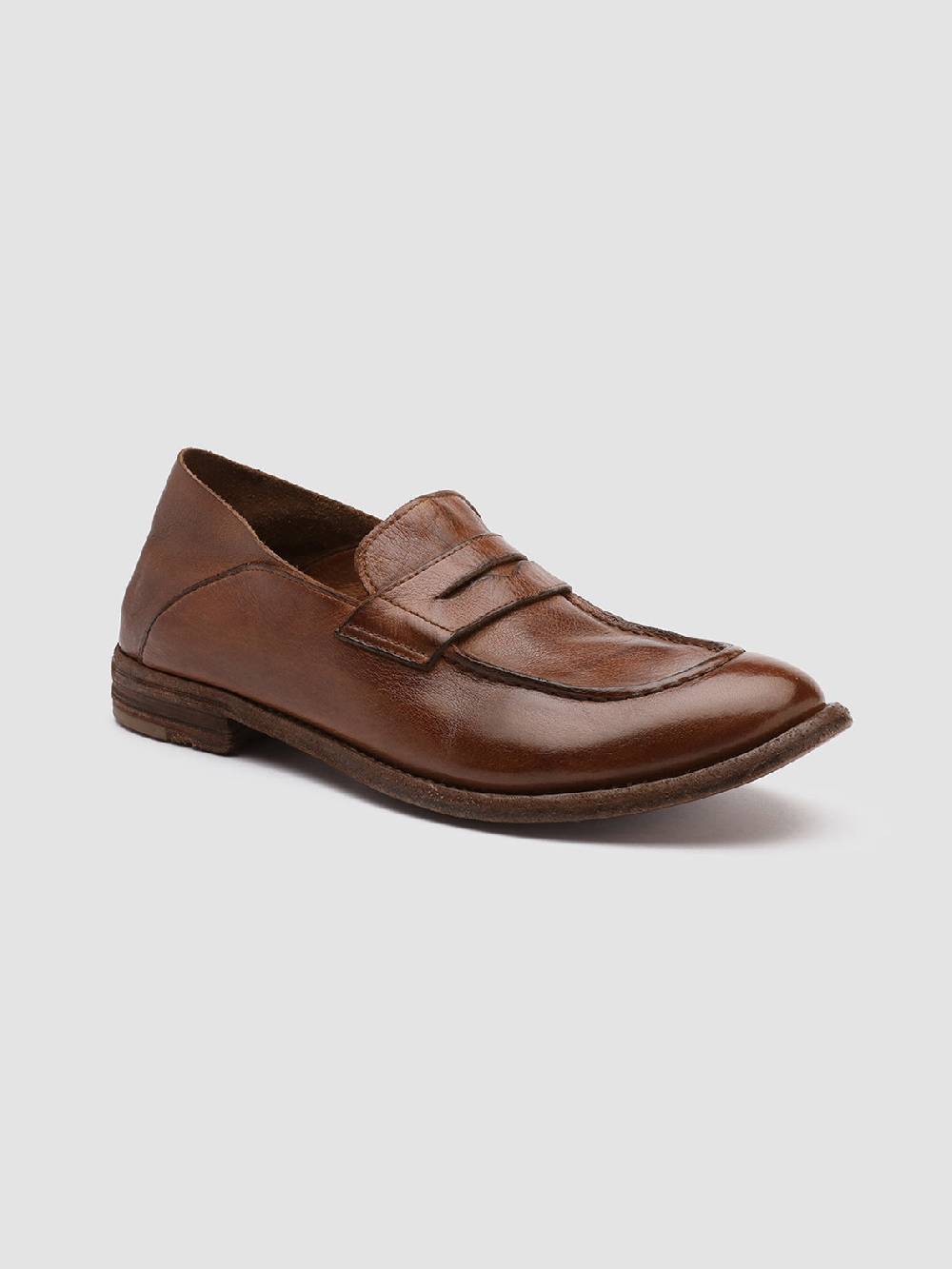 Officine Creative LEXIKON 516 Mocassini in Pelle Marrone Nuova