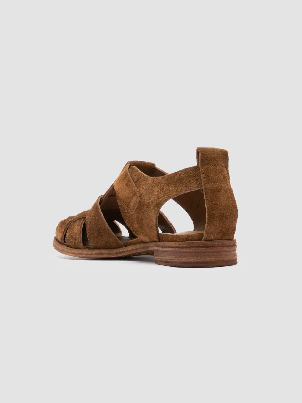 Officine Creative LEXIKON 536 Sandali in Pelle Scamosciata Marrone 2025