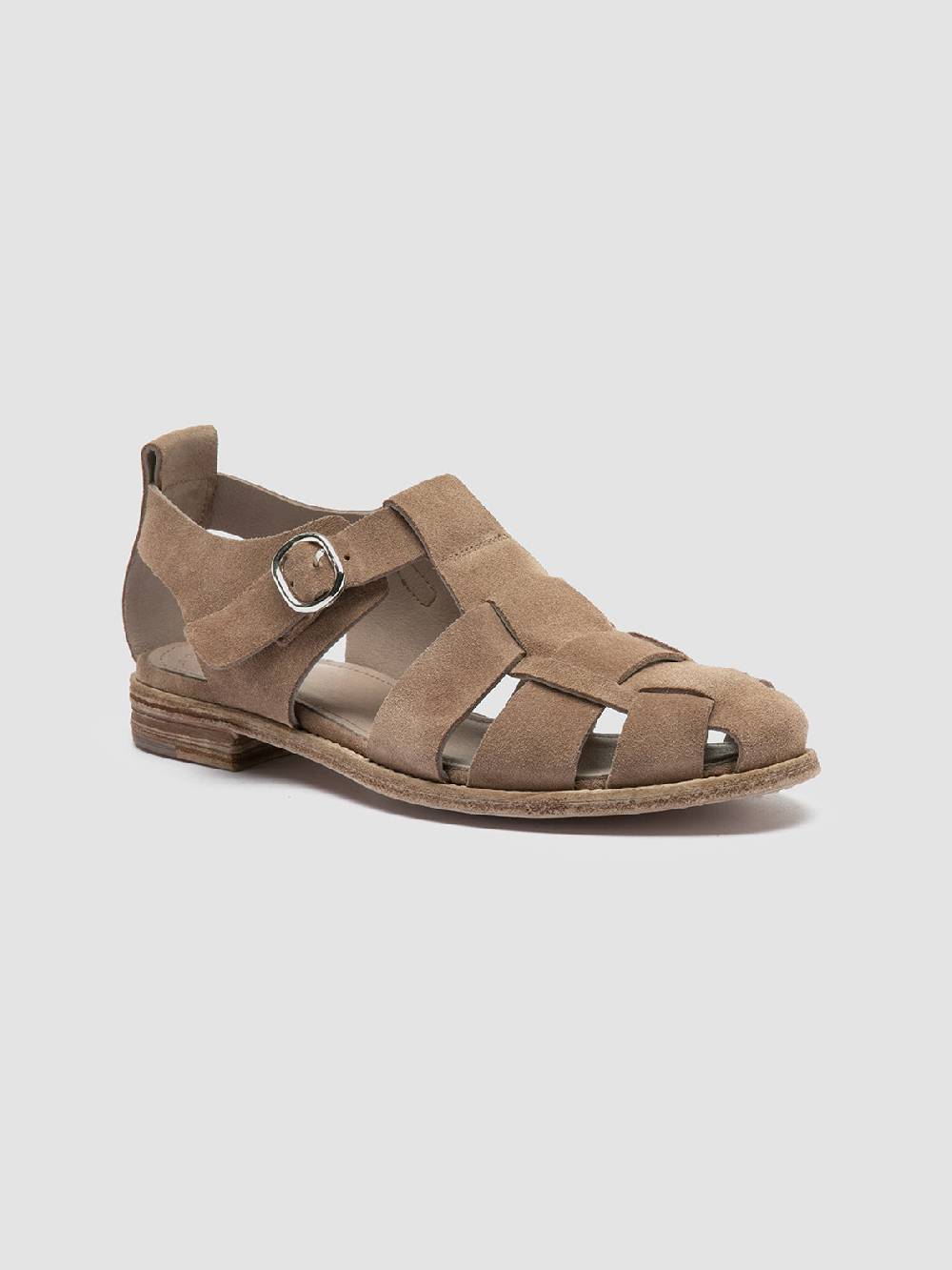 Officine Creative LEXIKON 536 Sandali in Pelle scamosciata Tortora In Linea