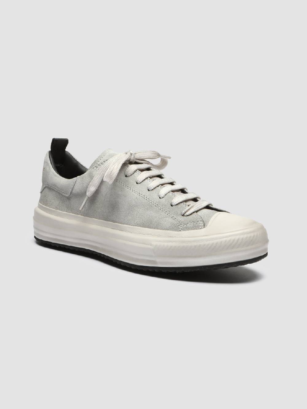 Officine Creative MES 105 Sneakers in Pelle Scamosciata Grigia Promozione