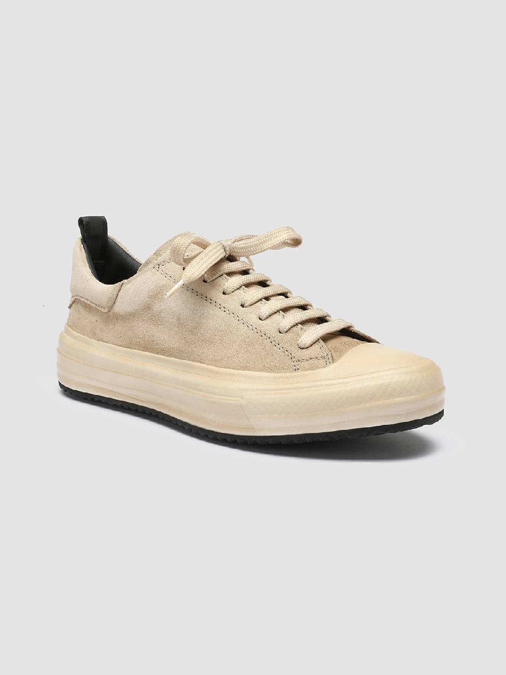 Officine Creative MES 105 Sneakers in Pelle Scamosciata Avorio Spedizione Gratuita