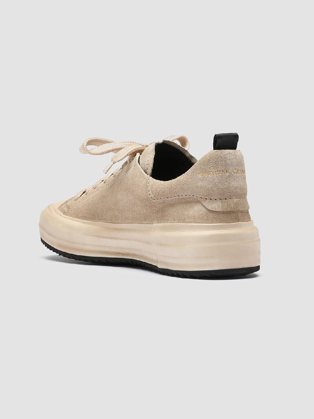 Officine Creative MES 105 Sneakers in Pelle Scamosciata Avorio Spedizione Gratuita