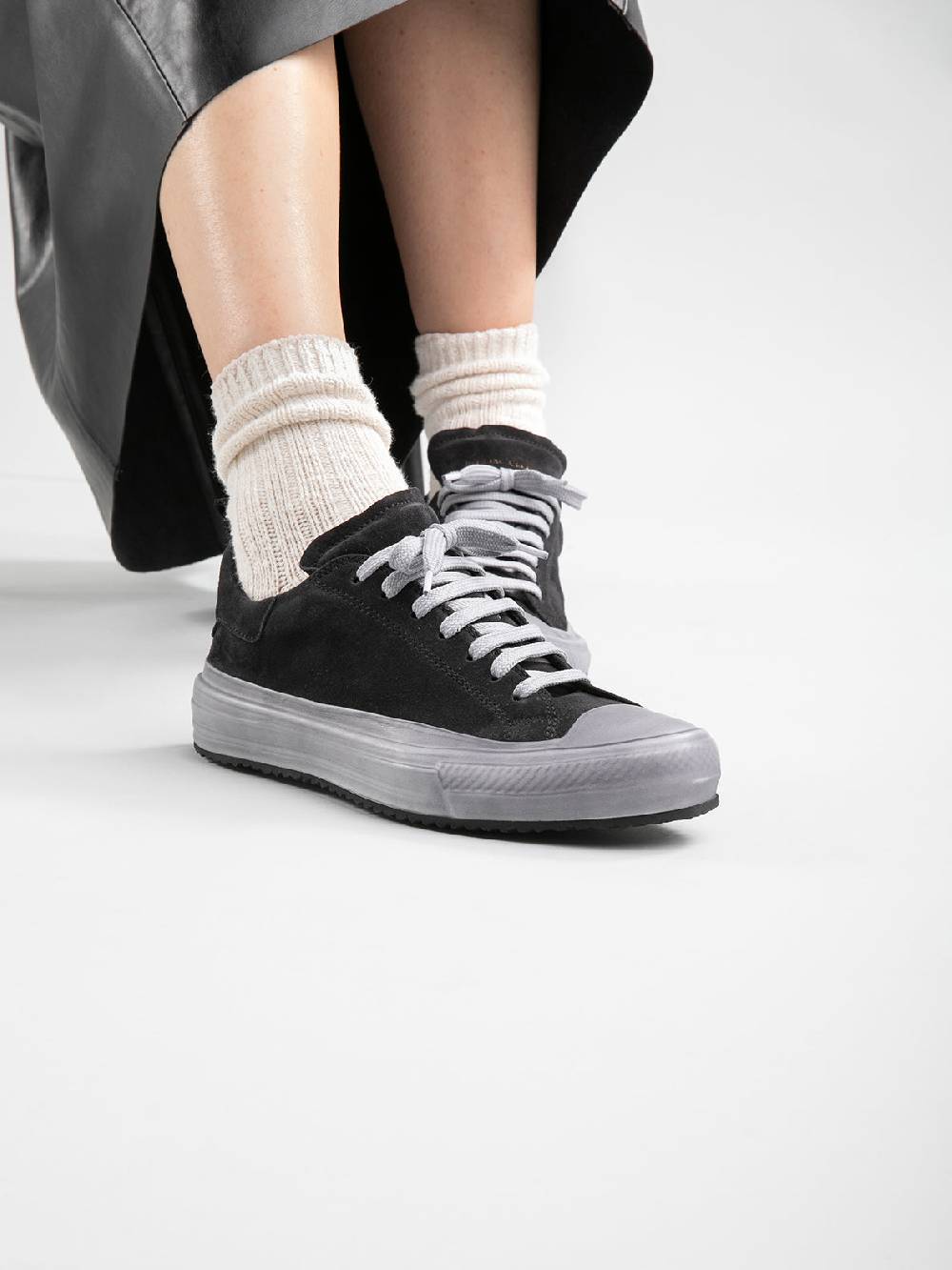 Officine Creative MES 105 Sneakers in Pelle Scamosciata Avorio Spedizione Gratuita