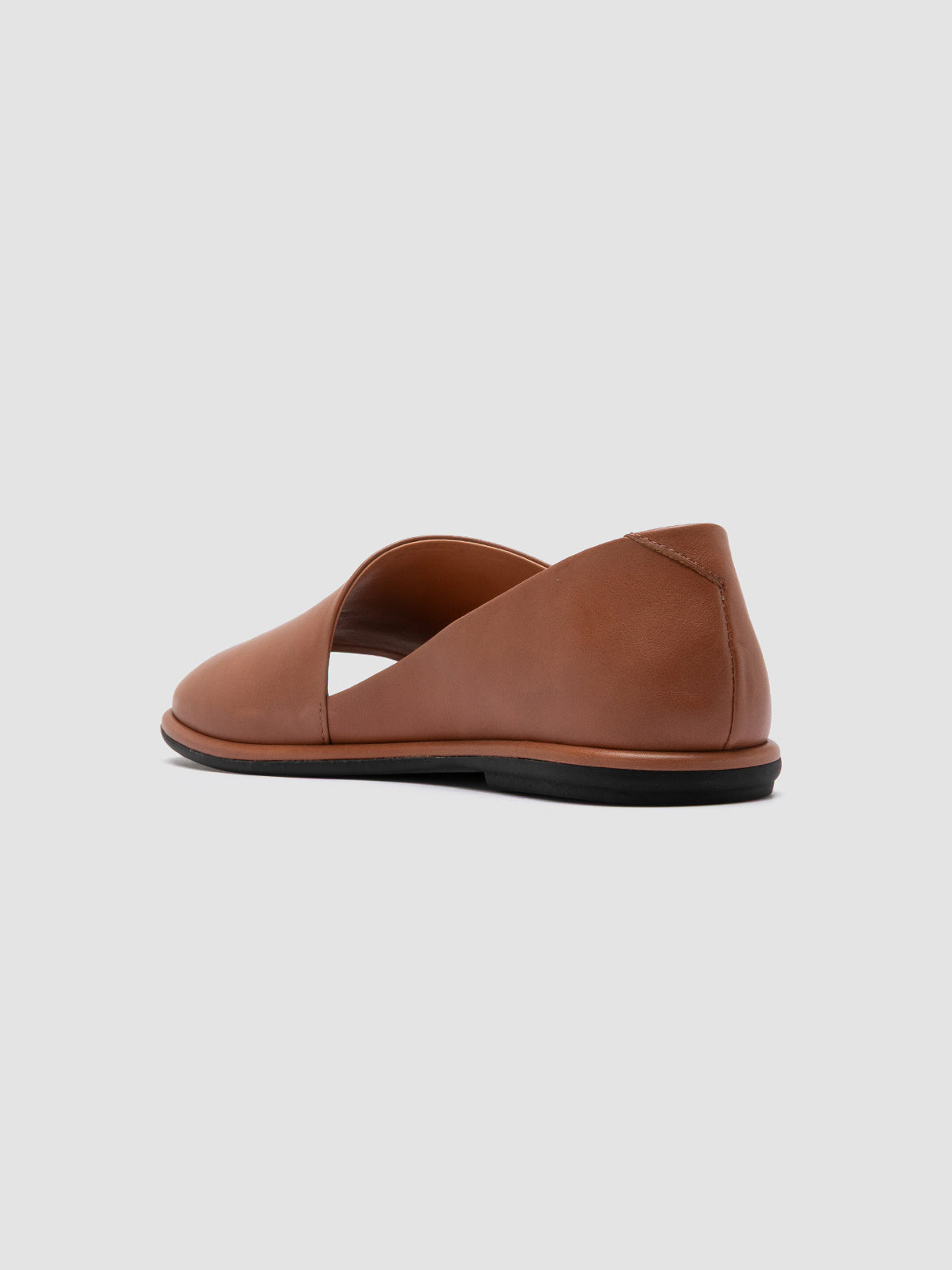 Officine Creative MIENNE 102 Scarpe Peep Toe in Pelle Marrone Consegna Veloce