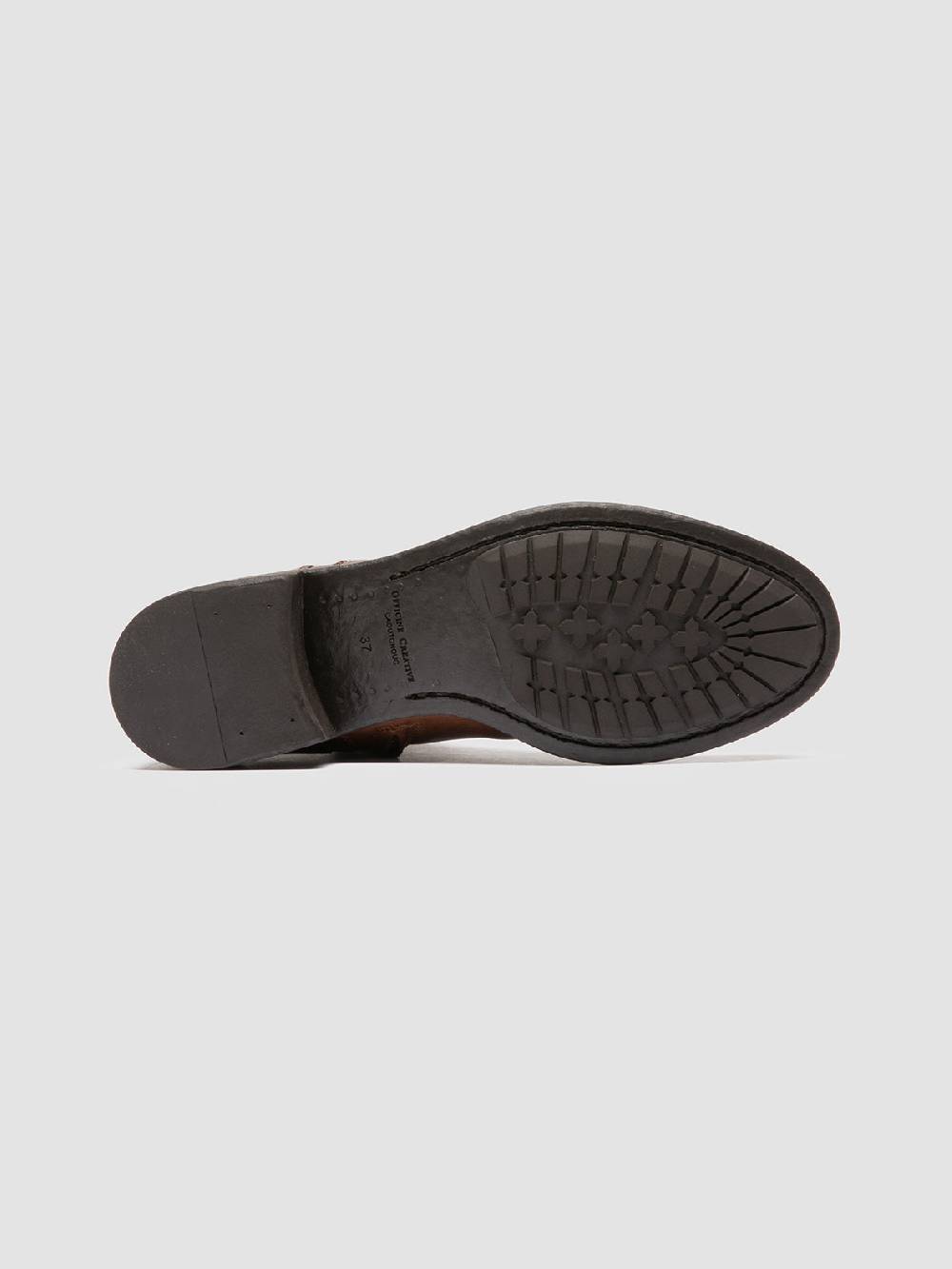 Officine Creative LIS 006 Stivali con Zip in Pelle Marrone Shopping Online