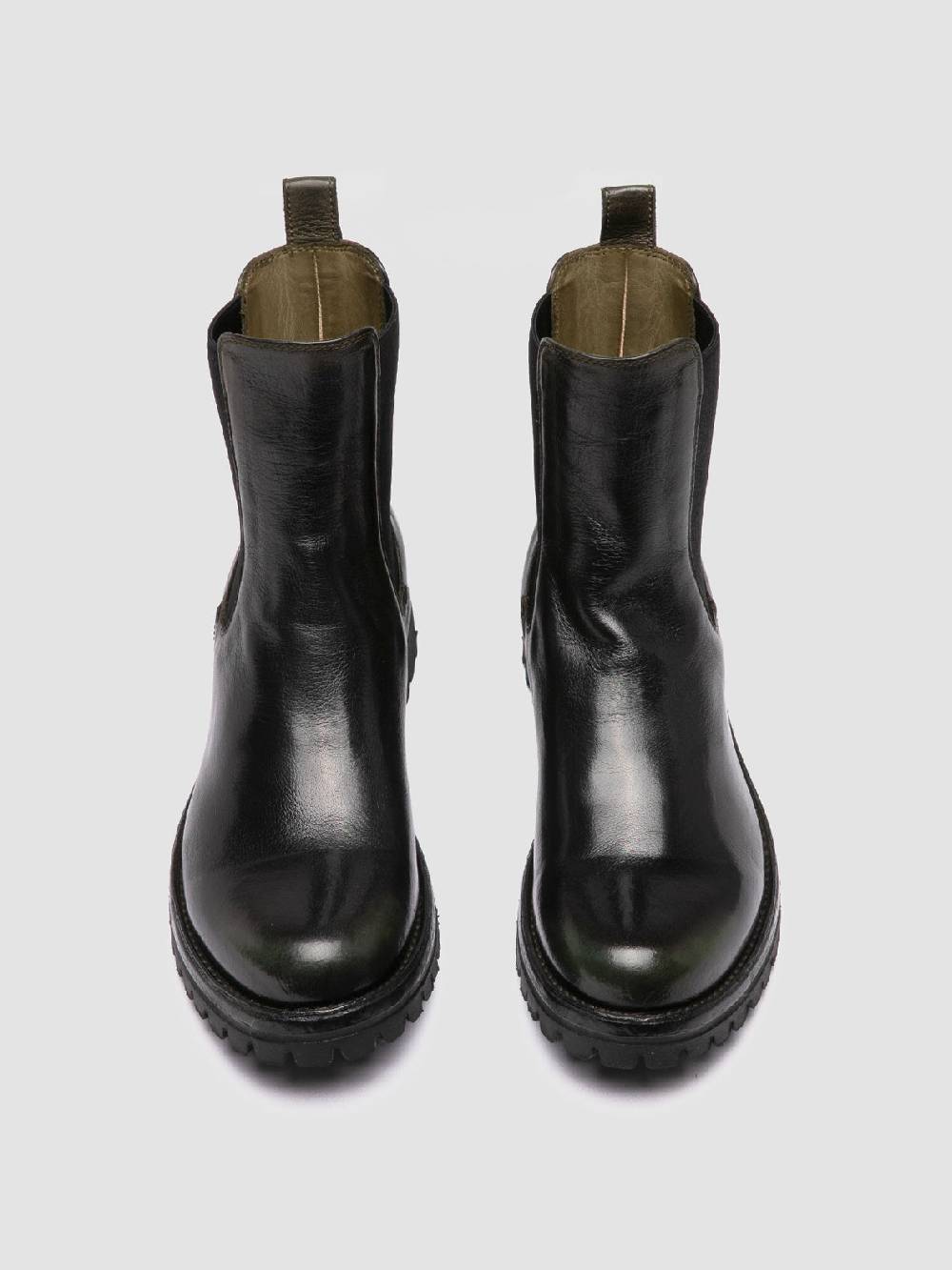 Officine Creative LORAINE 004 Stivaletti Chelsea in Pelle Nera Affare Del Giorno