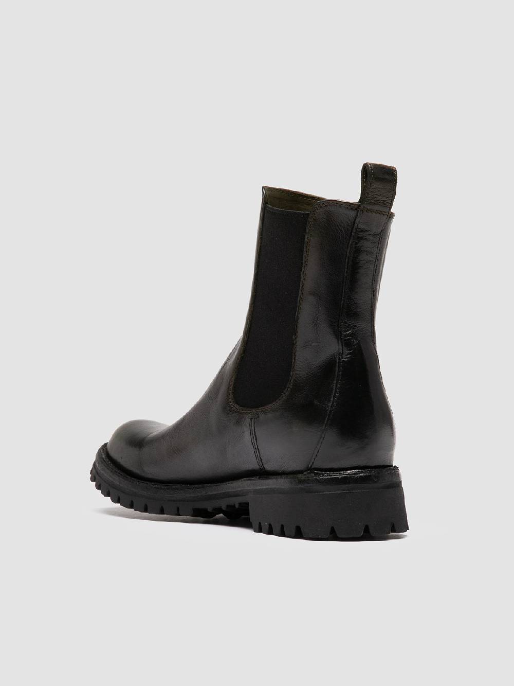 Officine Creative LORAINE 004 Stivaletti Chelsea in Pelle Nera Affare Del Giorno