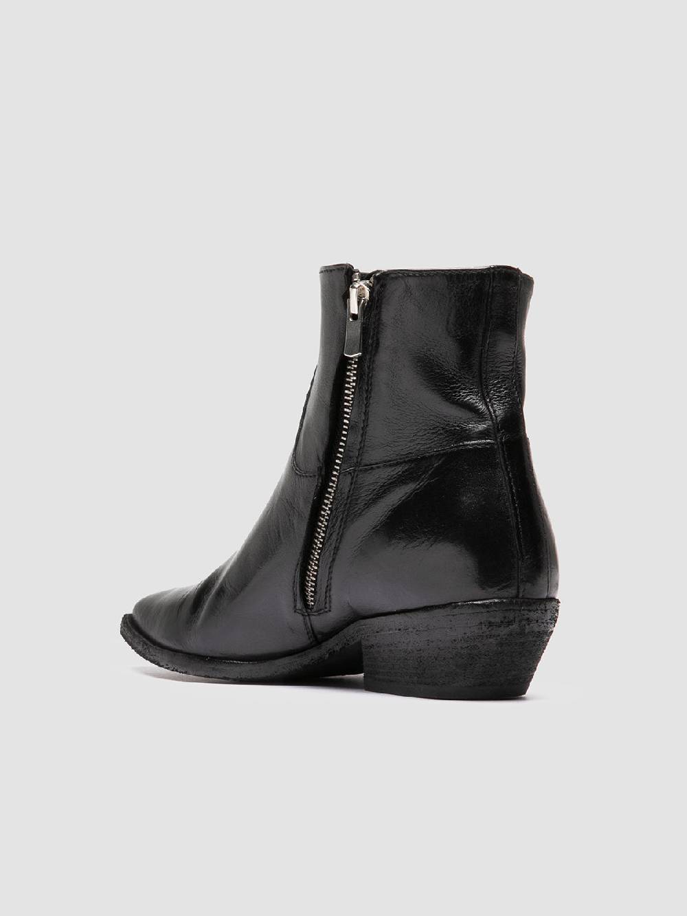 Officine Creative NOELIE DD 102 Stivali con Zip in Pelle Nera Novità