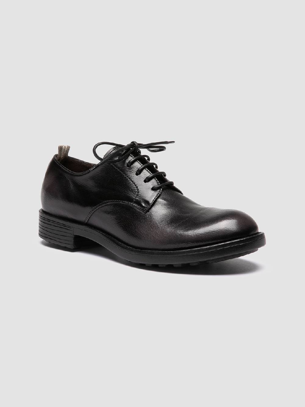 Officine Creative SERGEANT 101 Derby in Pelle Nera Offerta