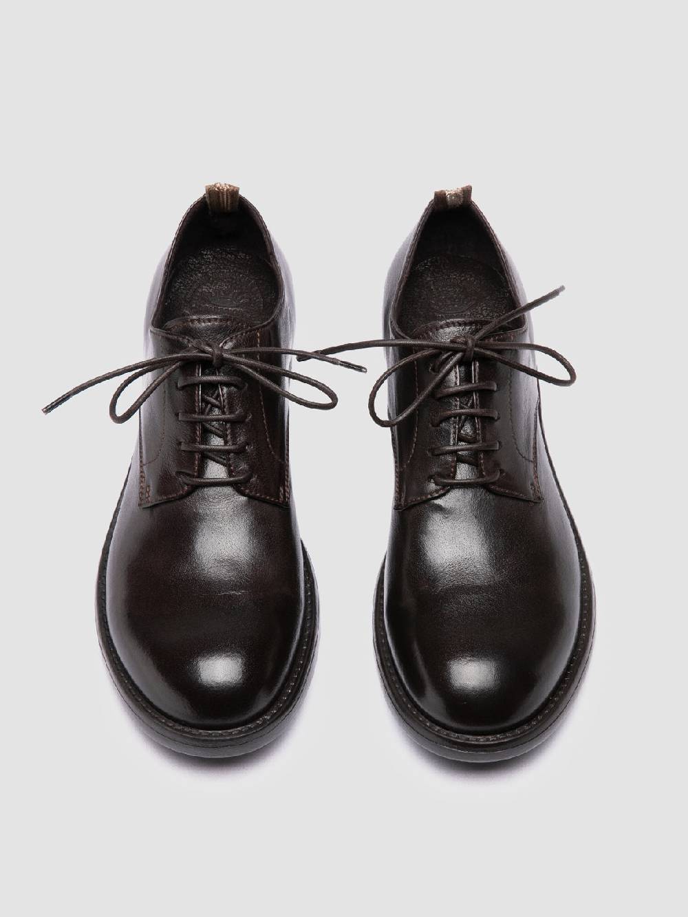 Officine Creative SERGEANT 101 Derby in Pelle Bordeaux Economico