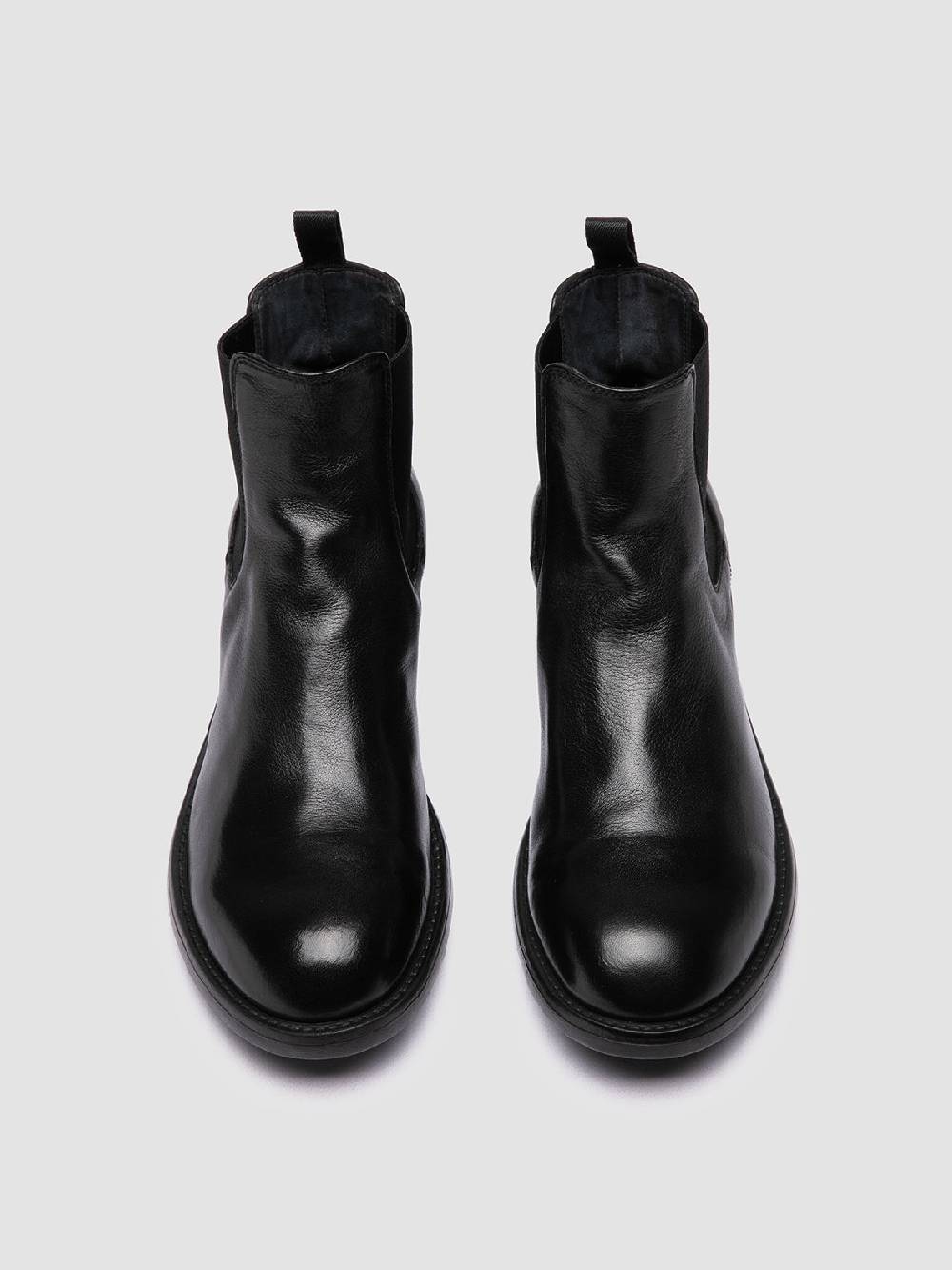 Officine Creative SERGEANT 102 Stivaletti Chelsea in Pelle Nera Online