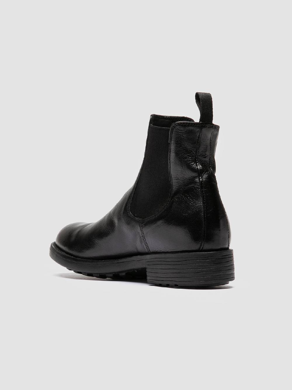 Officine Creative SERGEANT 102 Stivaletti Chelsea in Pelle Nera Online