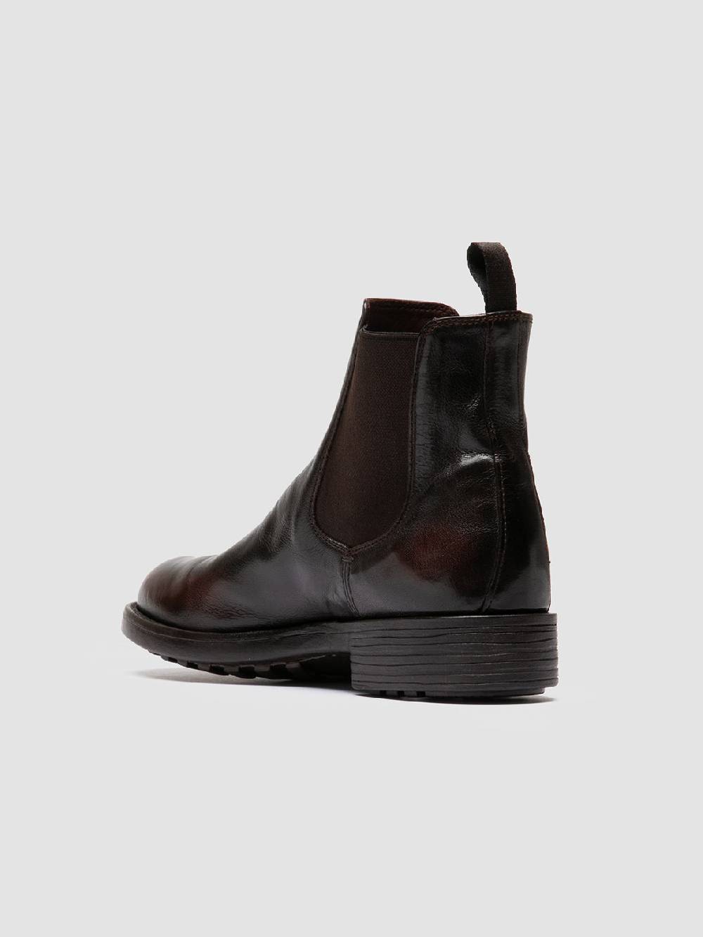 Officine Creative SERGEANT 102 Stivaletti Chelsea in Pelle Marrone Outlet