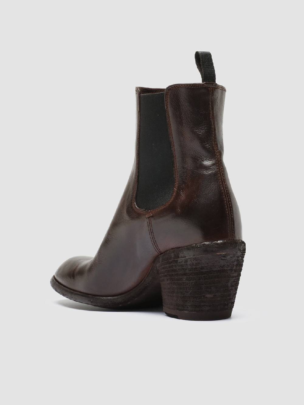 Officine Creative SYDNE 001 Stivali Chelsea in Pelle Marrone Saldi