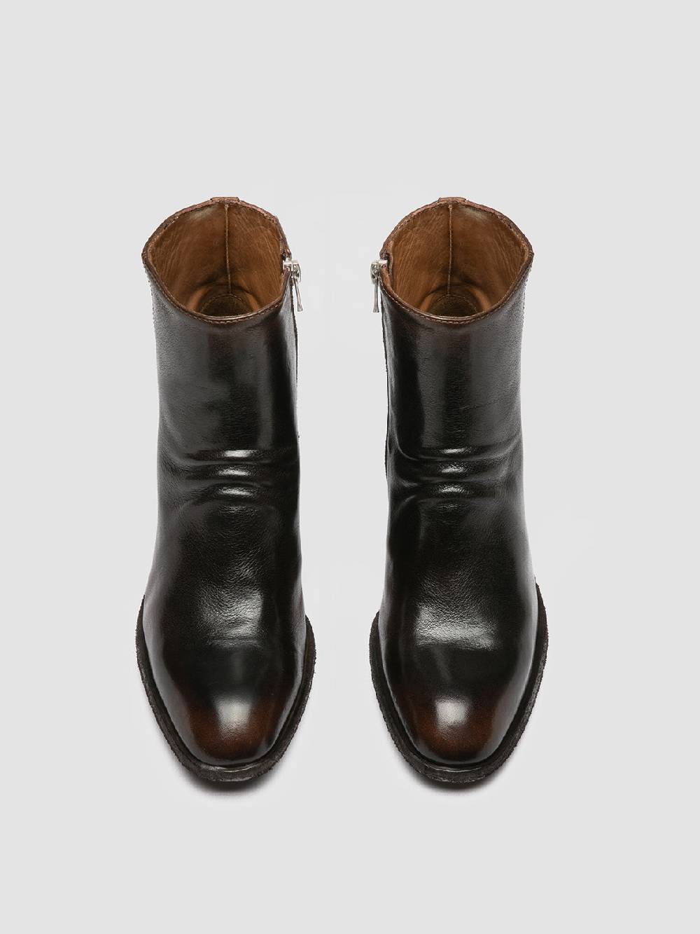 Officine Creative SYDNE 008 Brown Leather Boots Hotsell