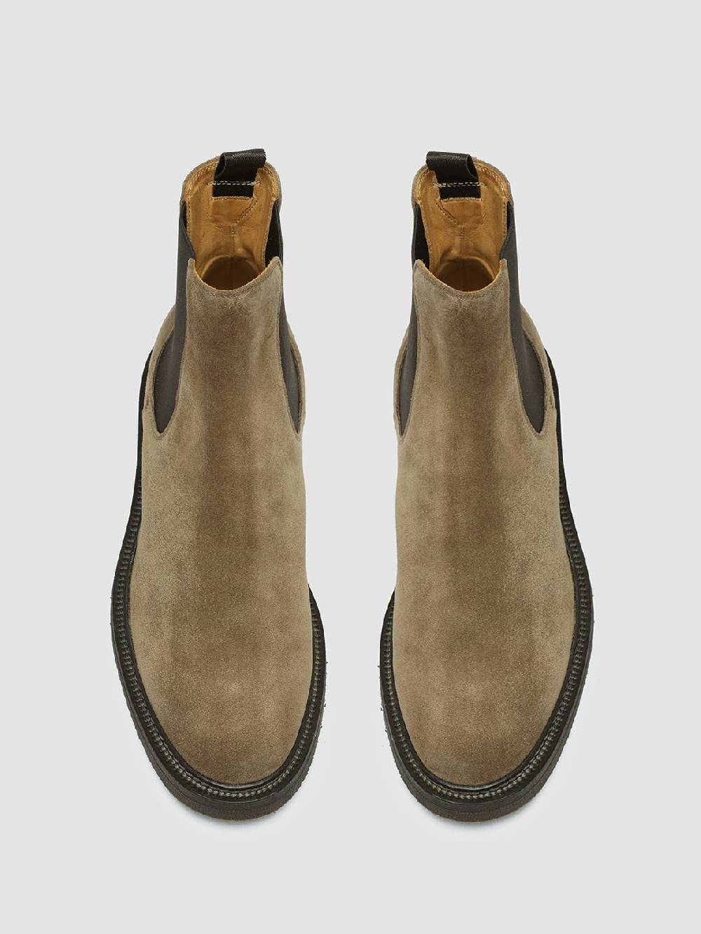 Officine Creative HOPKINS FLEXI 204 Stivali Pull On in Camoscio Tortora Vendita Economica