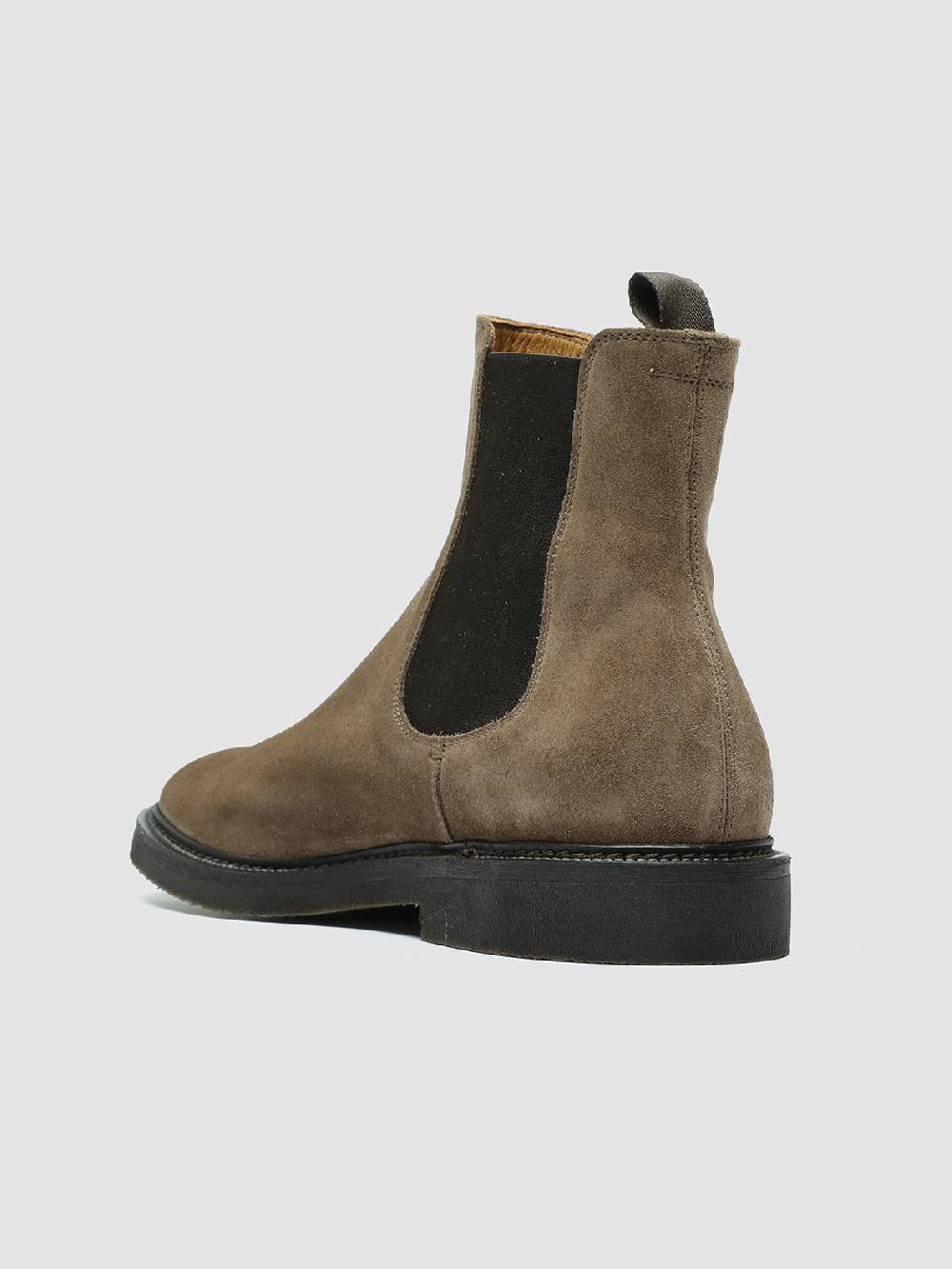Officine Creative HOPKINS FLEXI 204 Stivali Pull On in Camoscio Tortora Vendita Economica