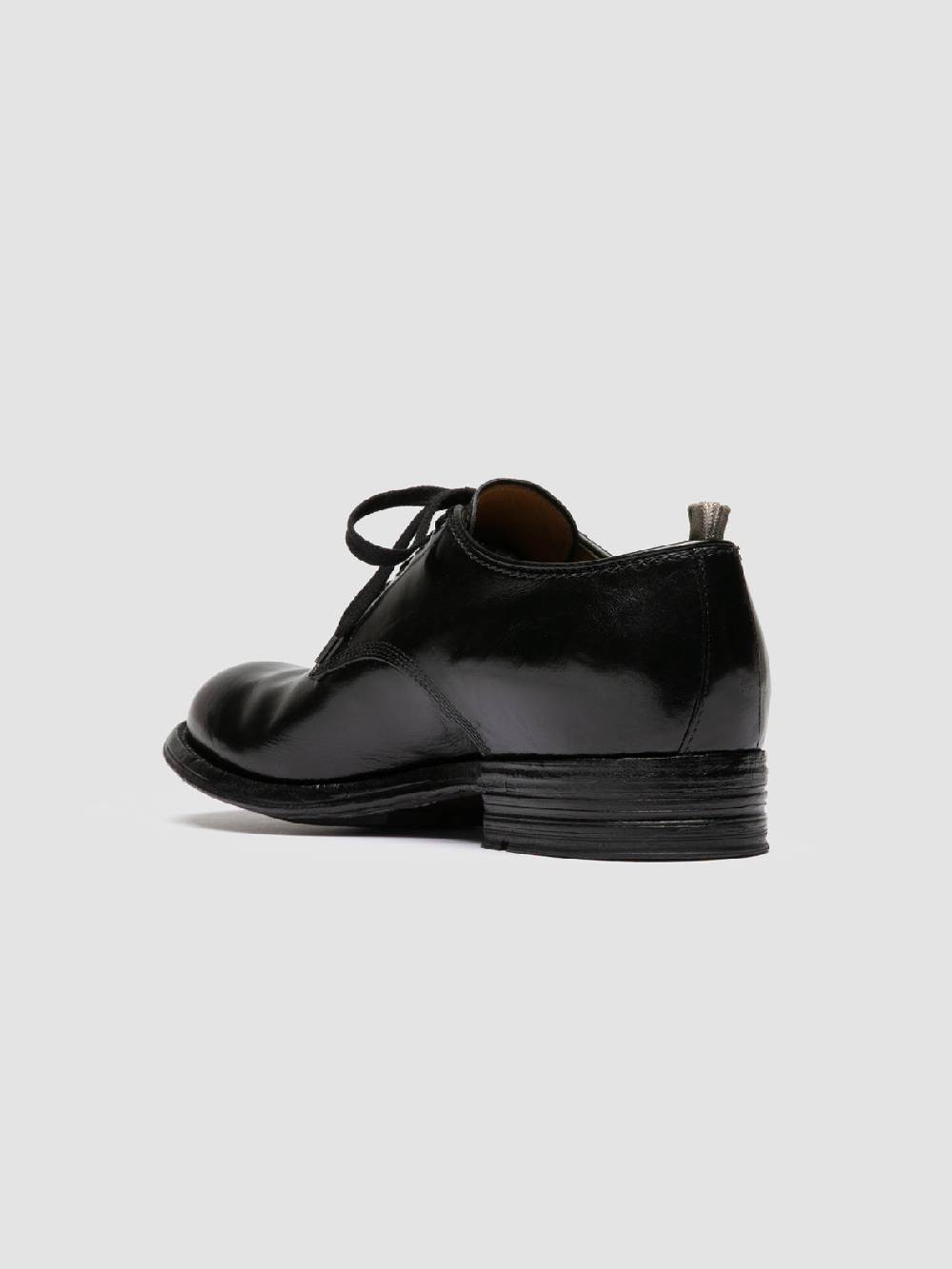 Officine Creative ADMIRAL 001 Derby in Pelle Nera Saldi Di Fabbrica