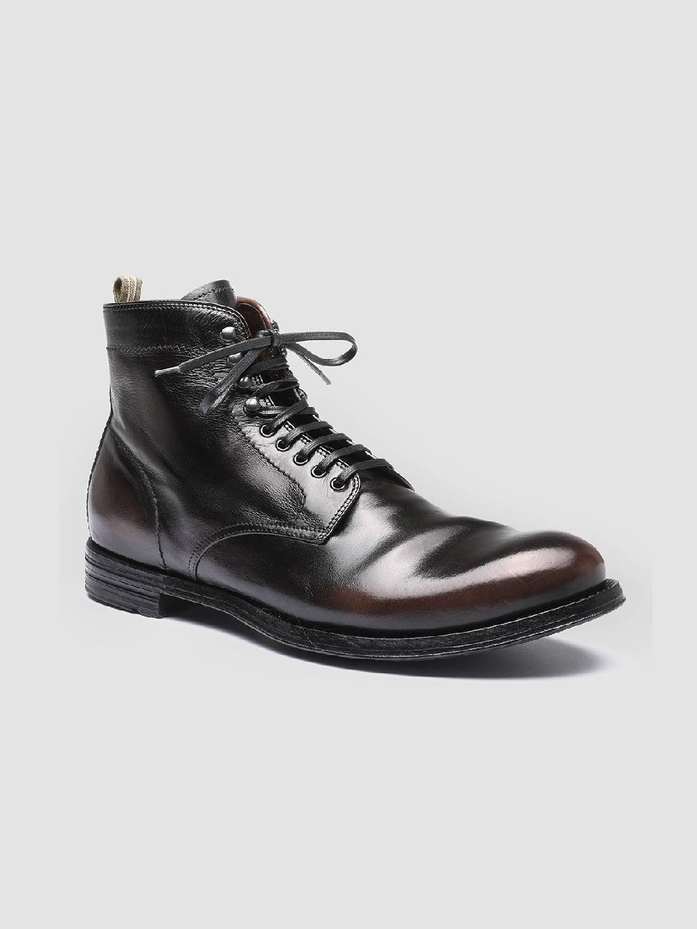 Officine Creative ANATOMIA 013 Stivaletti in Pelle Nera Italy