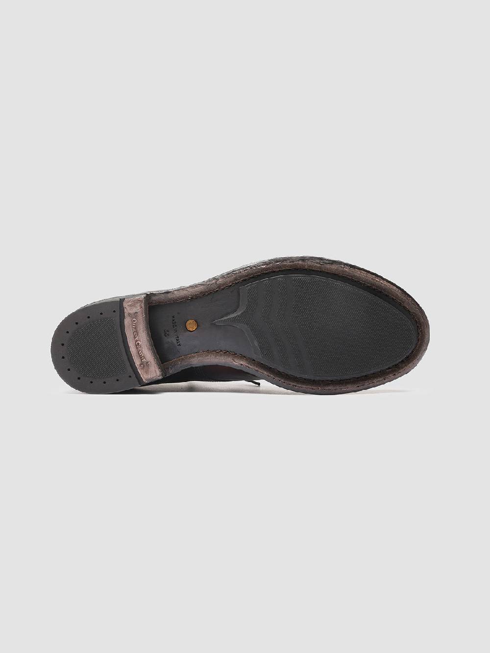 Officine Creative ANATOMIA 016 Stivaletti in Pelle Bordeaux Spedizione Gratuita