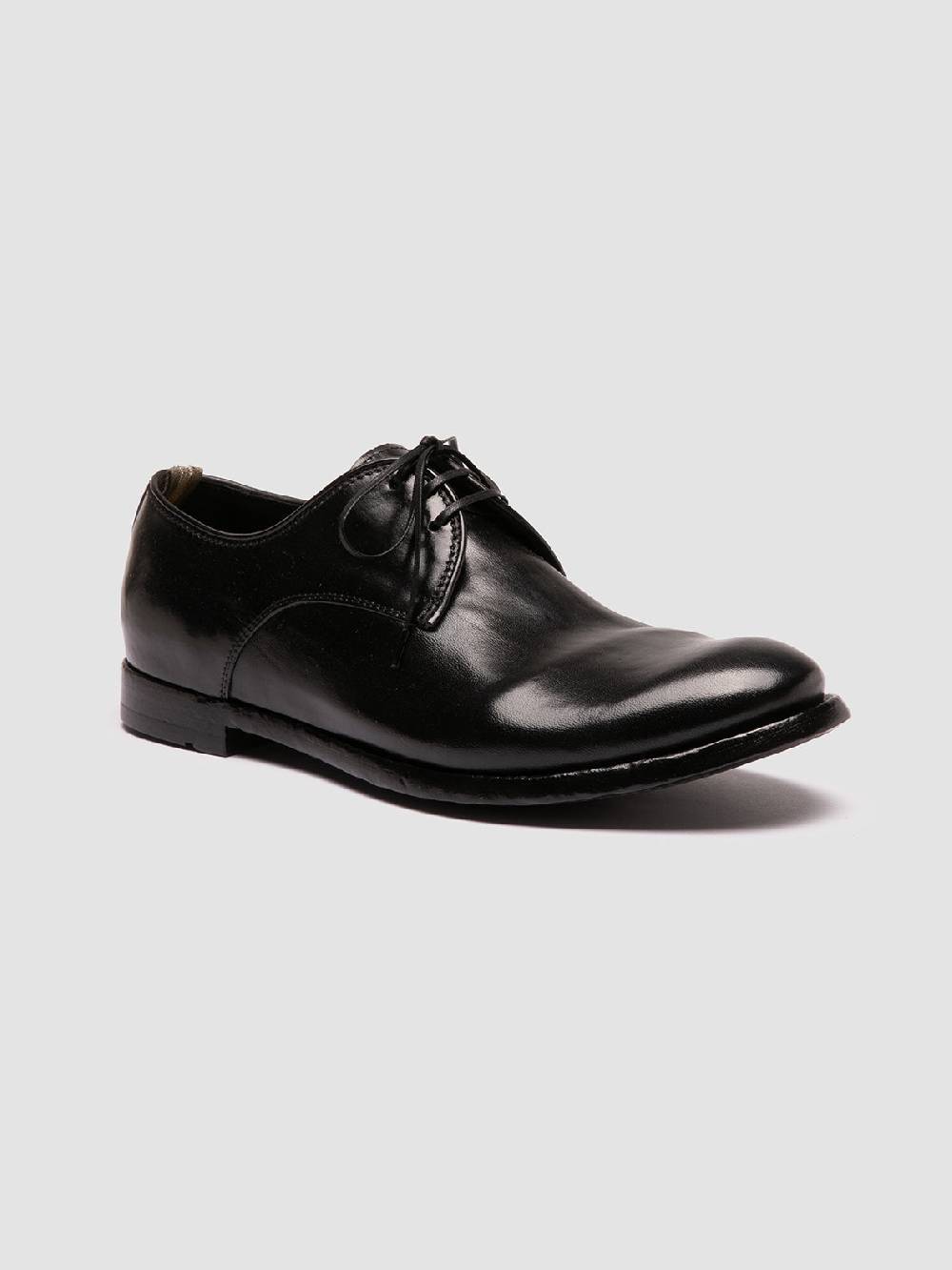 Officine Creative ANATOMIA 87 Scarpe Derby in Pelle Nera Consegna Veloce