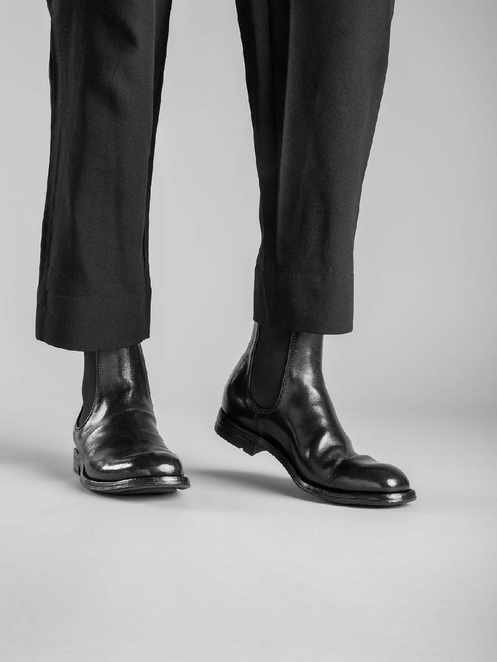 Officine Creative BALANCE 008 Stivaletti Chelsea in Pelle Marrone Spedizione gratuita