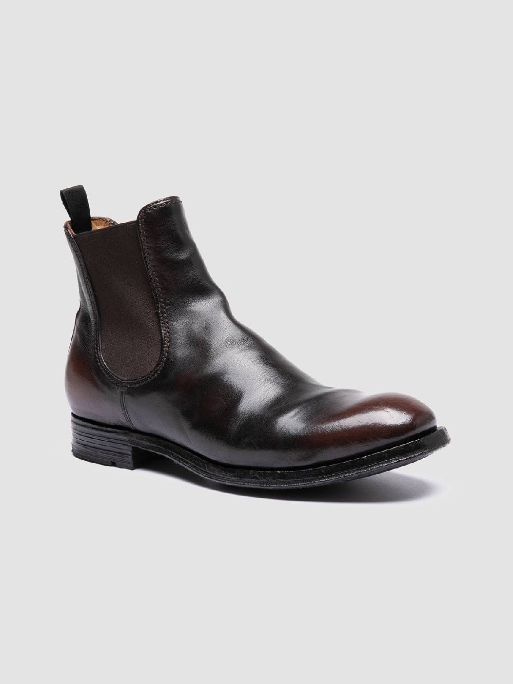Officine Creative BALANCE 008 Brown Leather Chelsea Boots Convenienza