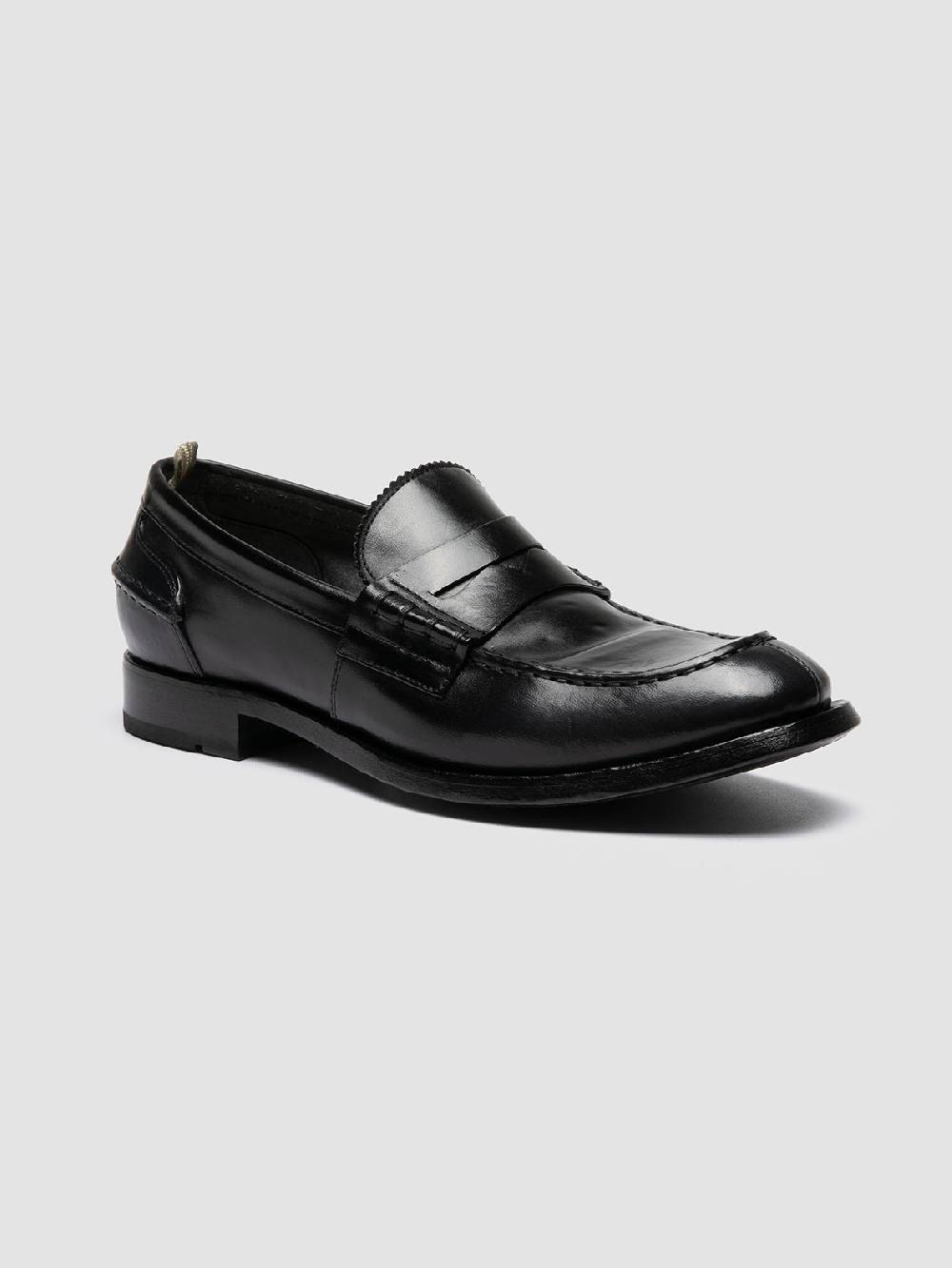 Officine Creative BALANCE 017 Mocassini Penny in Pelle Blu Sconto