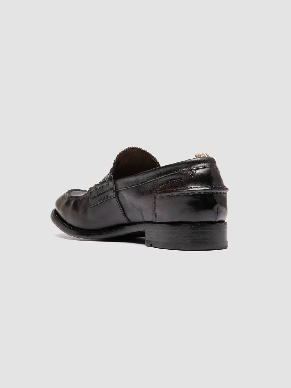 Officine Creative BALANCE 017 Brown Penny Leather Loafers Offerta