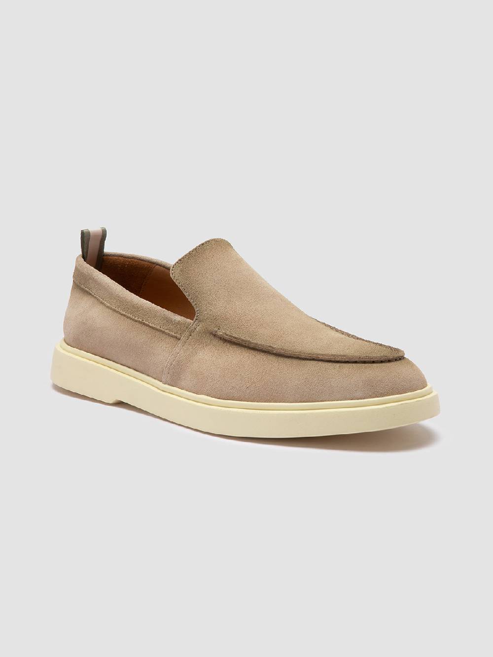 Officine Creative BONES 002 Mocassini in Pelle Scamosciata Beige Outlet