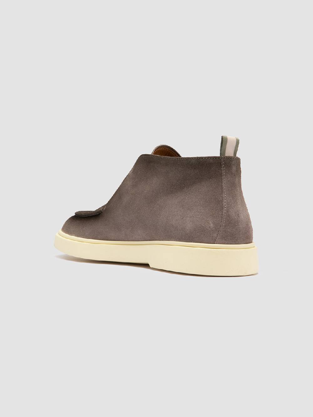 Officine Creative BONES 003 Stivaletti Chukka in Pelle Scamosciata Tortora Vendita Calda