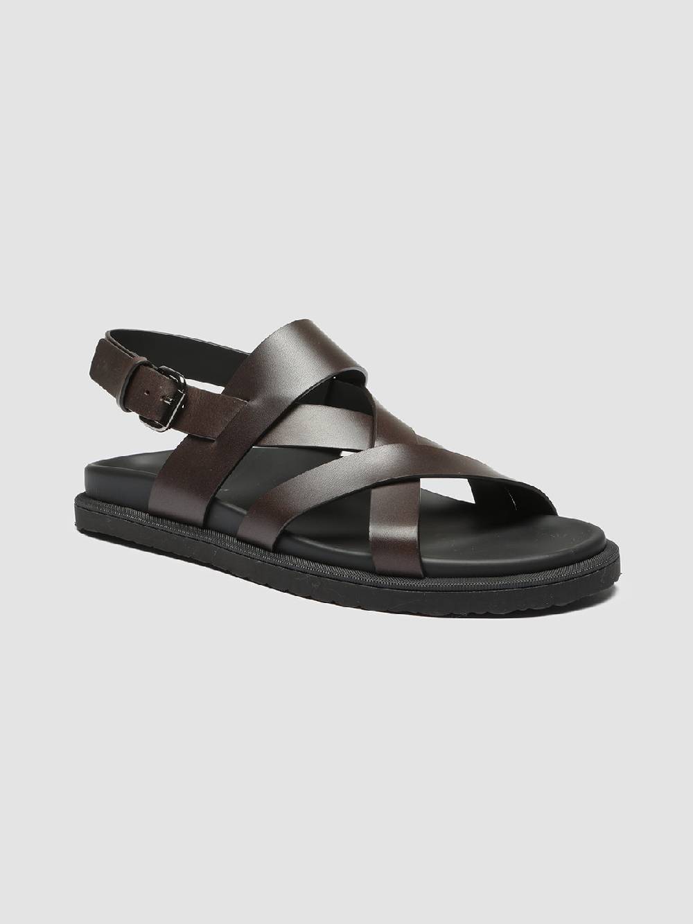 Officine Creative CHARRAT 002 Sandali in Pelle Marrone Vendita