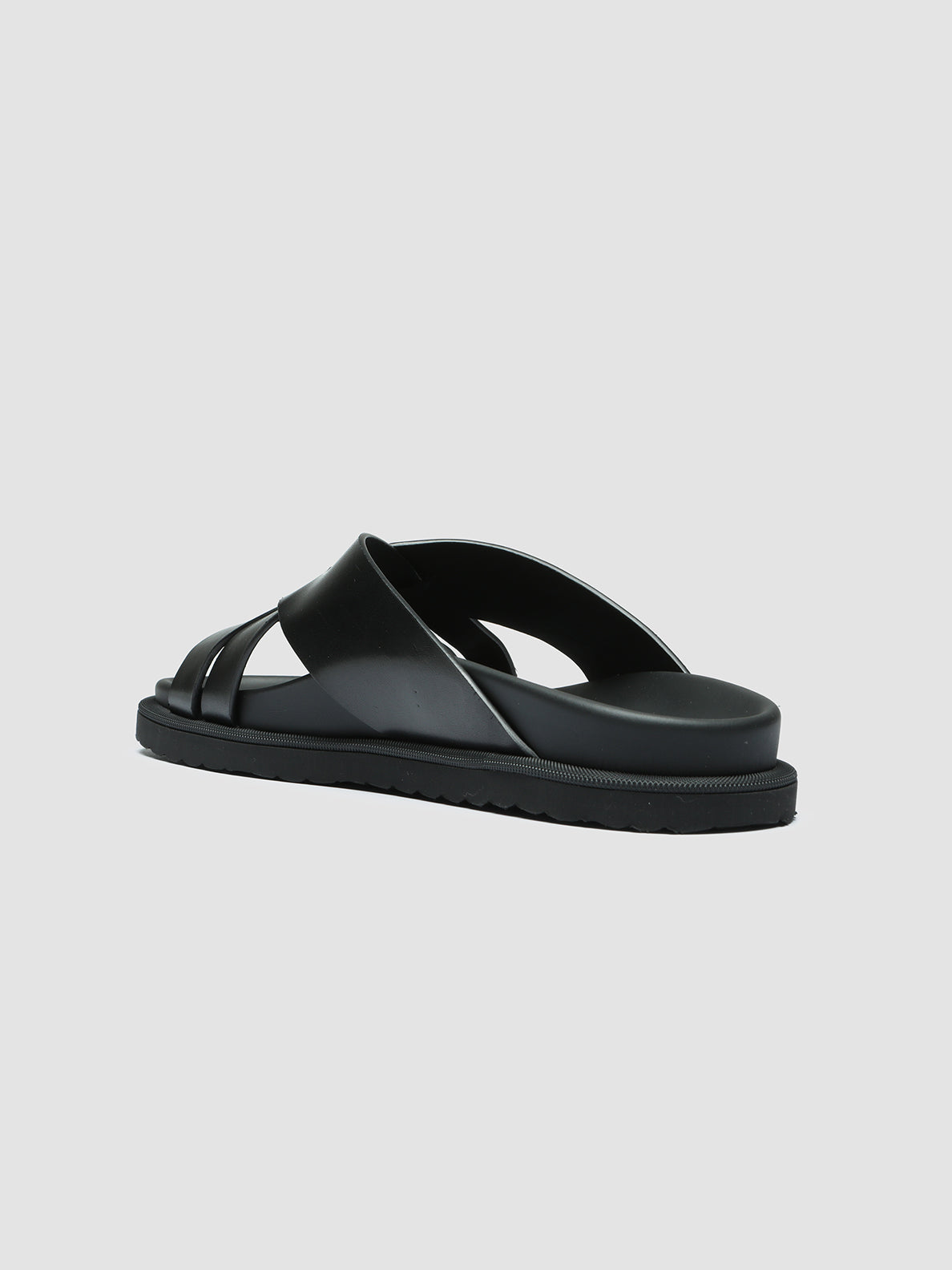 Officine Creative CHARRAT 003 Sandali in Pelle Nera Promozione