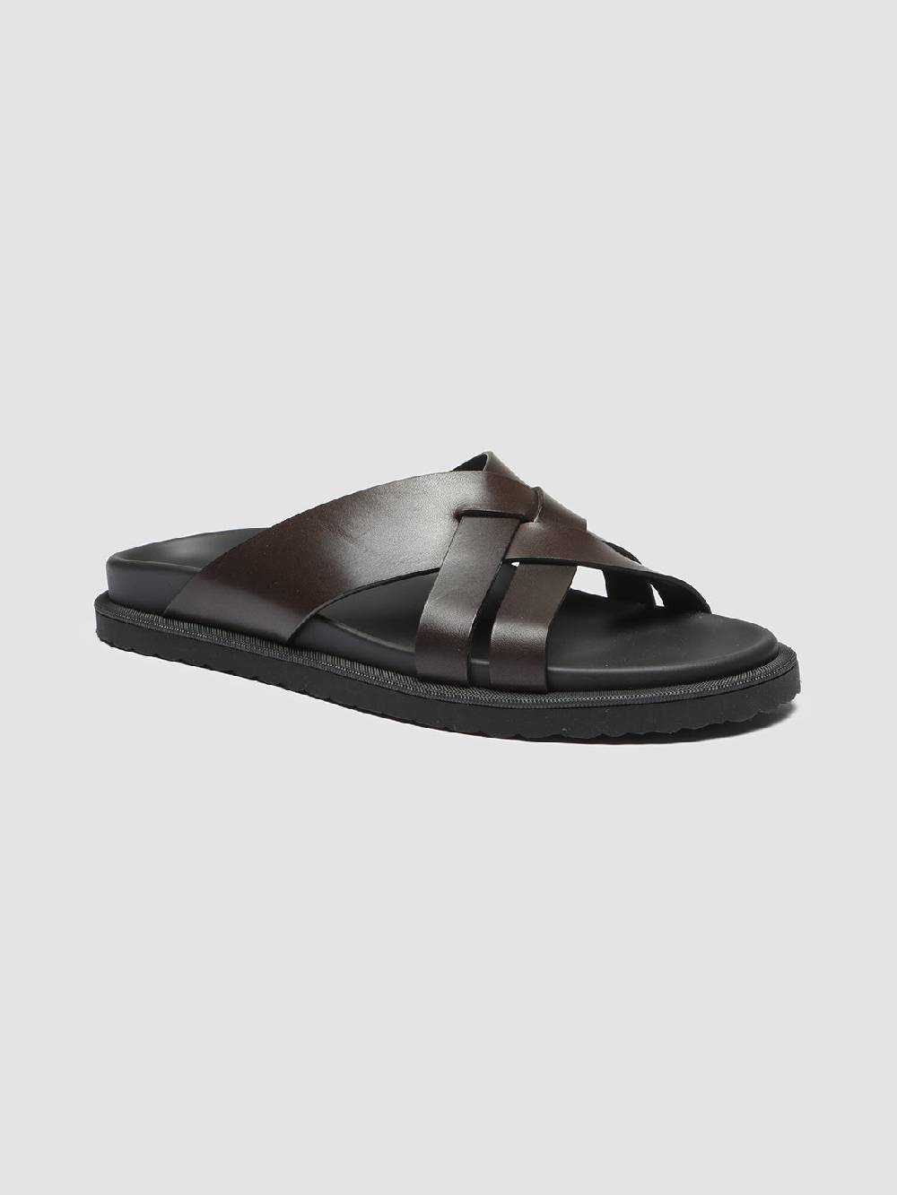 Officine Creative CHARRAT 003 Sandali in Pelle Marrone Spedizione Gratuita
