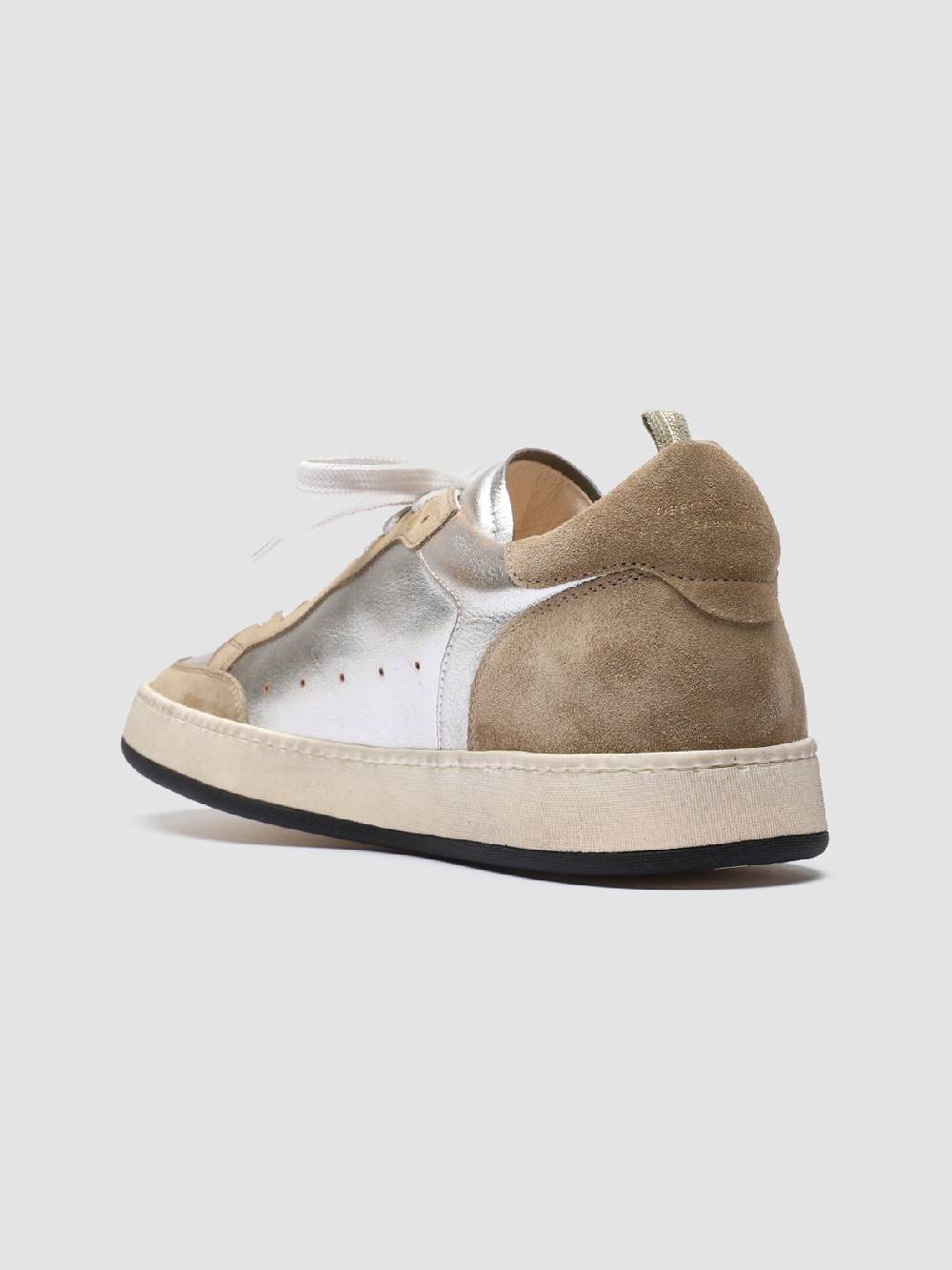 Officine Creative MAGIC 001 Sneakers in Pelle e Camoscio Bianco Pezzi Unici