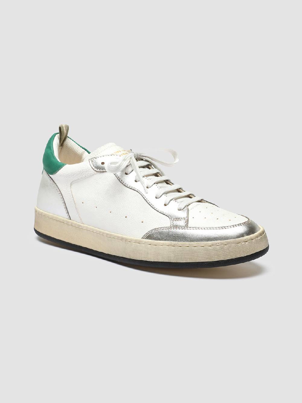 Officine Creative MAGIC 001 Sneakers in Pelle e Camoscio Bianco Soddisfazione Garantita