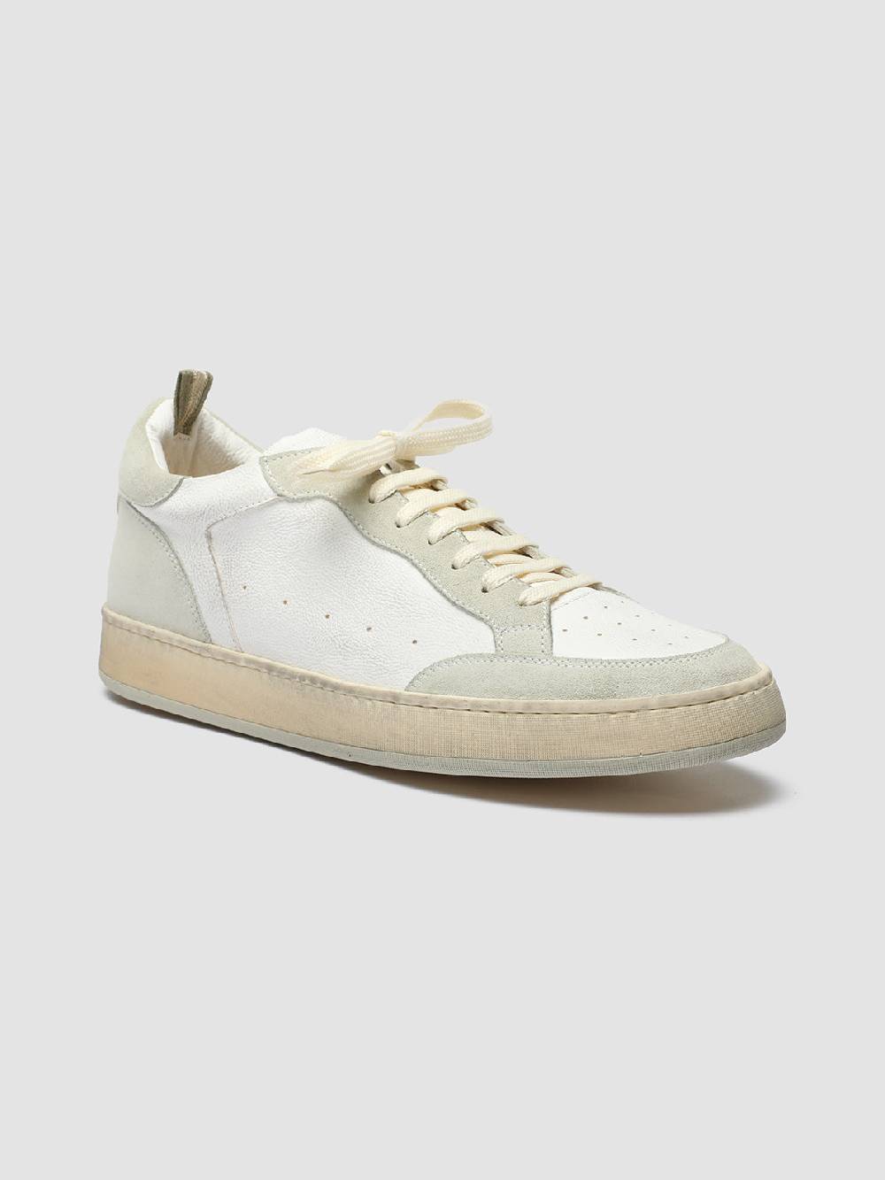Officine Creative MAGIC 001 Sneakers in Pelle e Camoscio Bianco Qualità Garantita