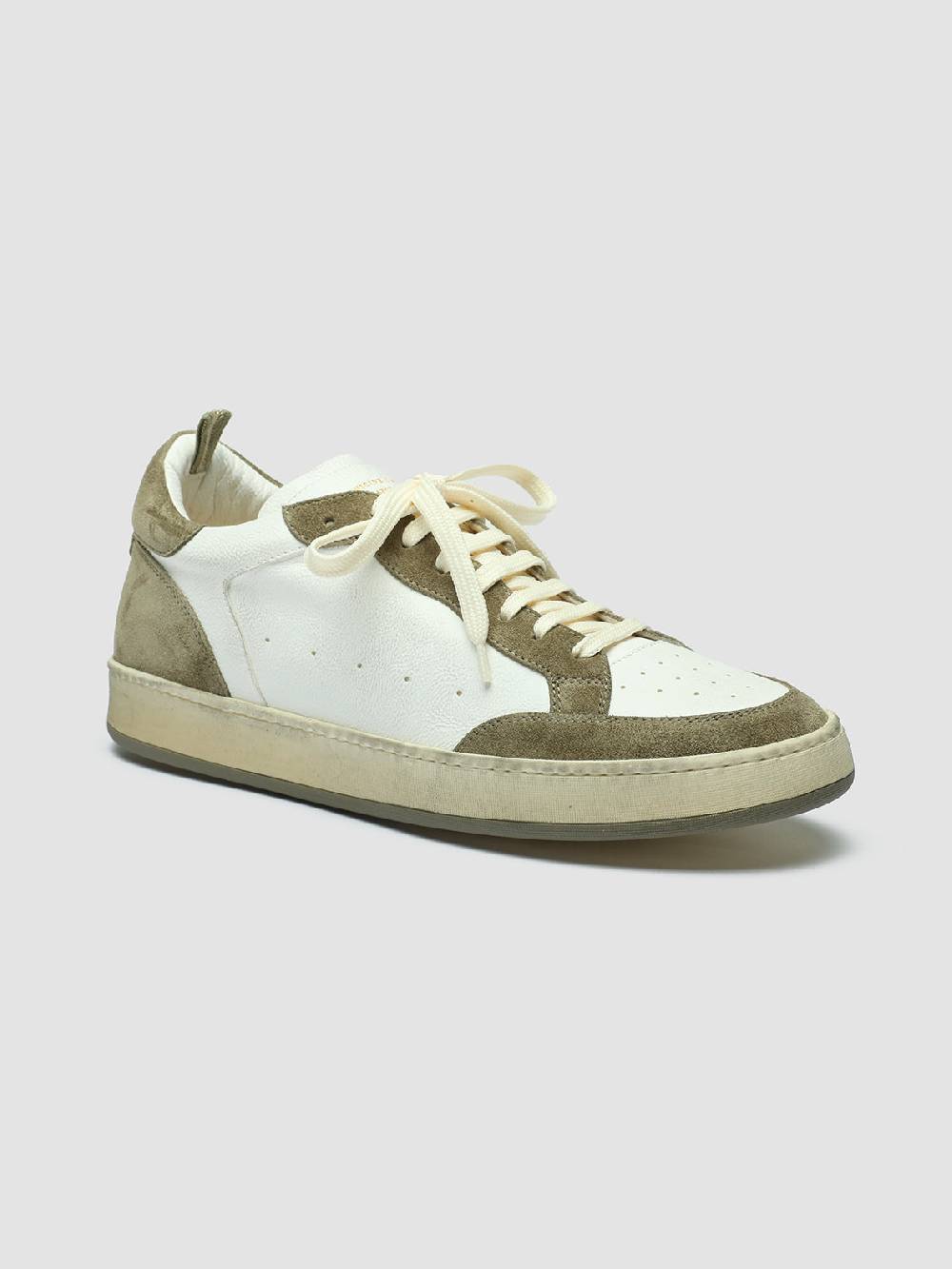 Officine Creative MAGIC 001 Sneakers in Pelle e Camoscio Bianco Negozi Online