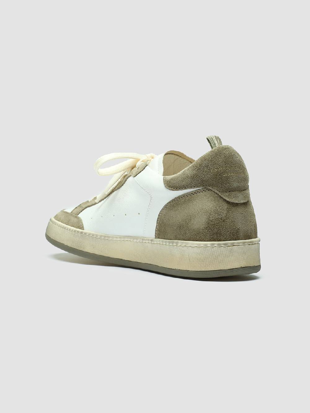 Officine Creative MAGIC 001 Sneakers in Pelle e Camoscio Bianco Negozi Online