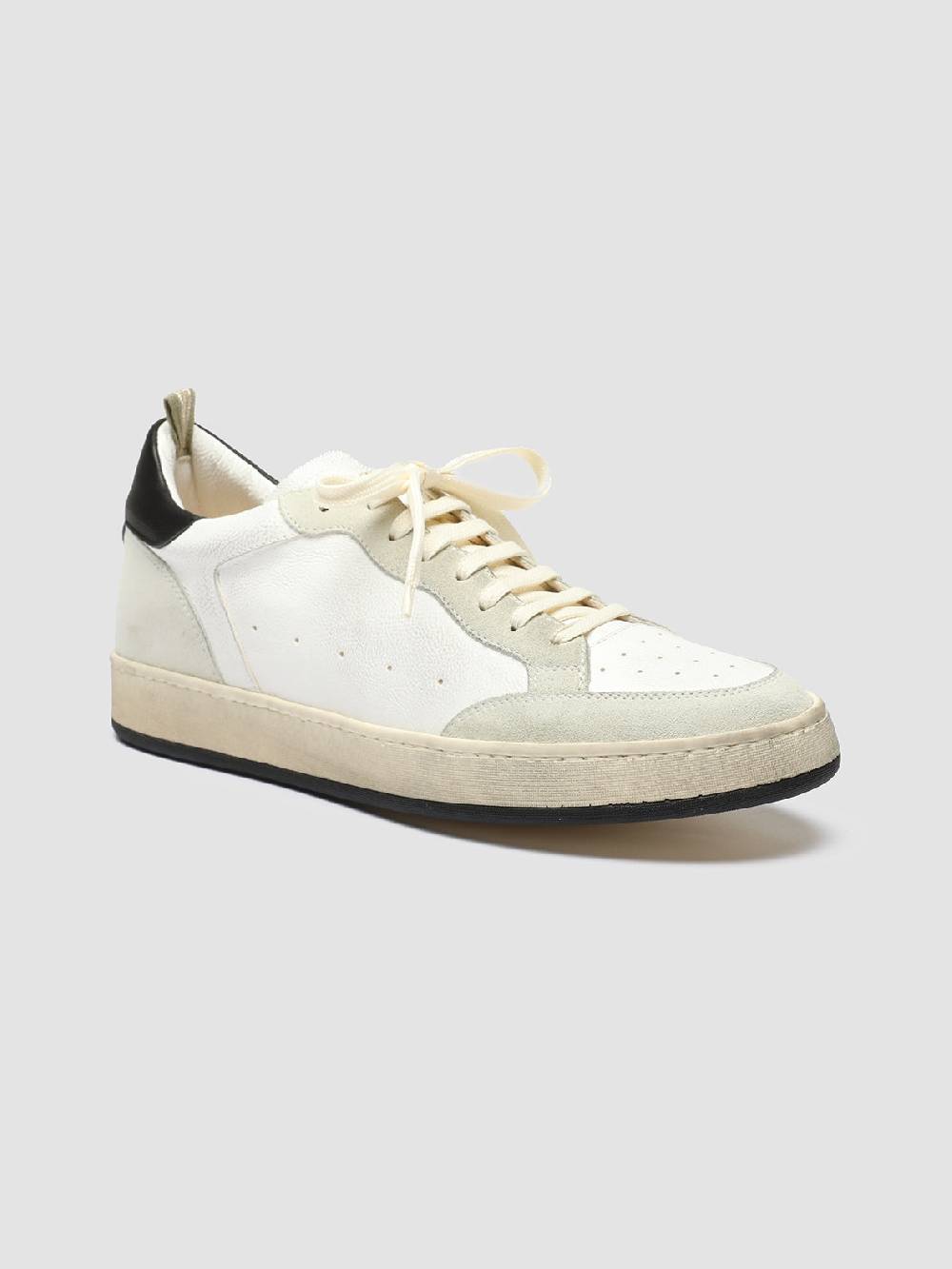 Officine Creative MAGIC 001 Sneakers in Pelle e Camoscio Bianco Acquista Ora