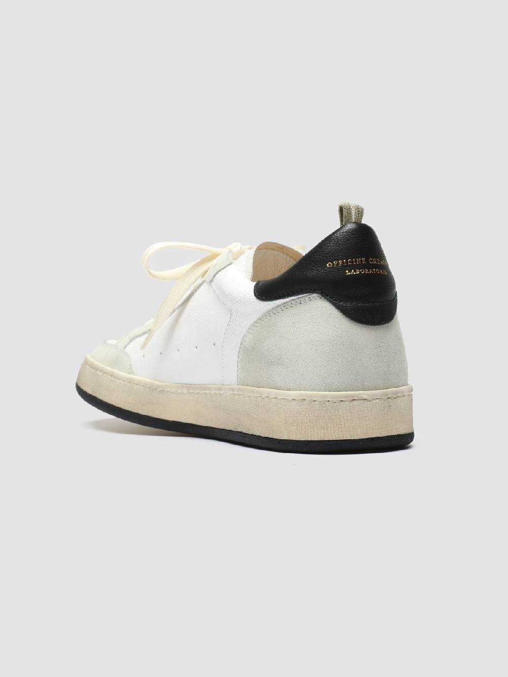 Officine Creative MAGIC 001 Sneakers in Pelle e Camoscio Bianco Acquista Ora