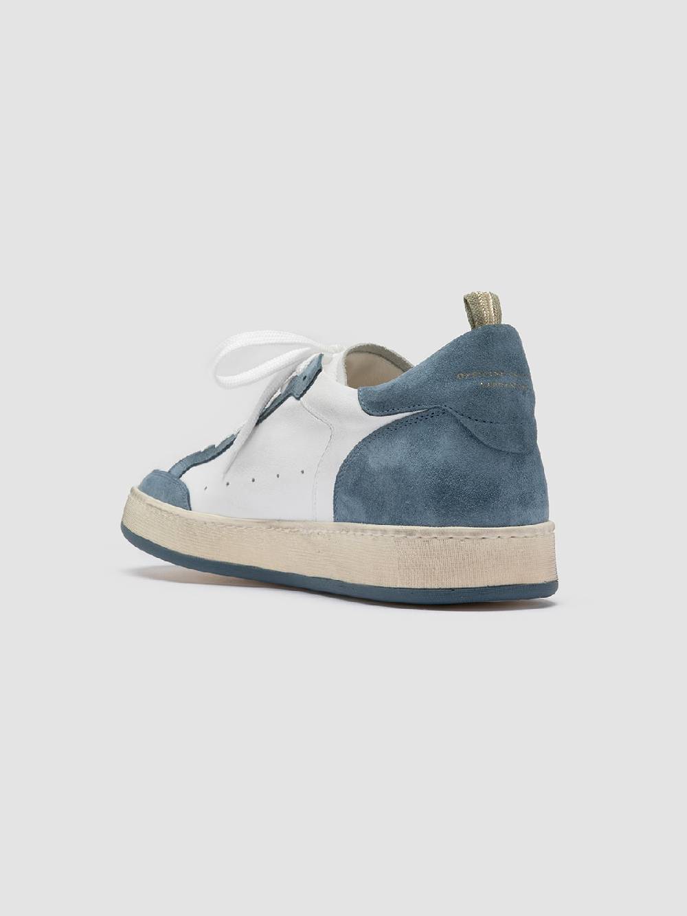 Officine Creative MAGIC 001 Sneakers Basse in Pelle e Camoscio Bianca Consegna Veloce