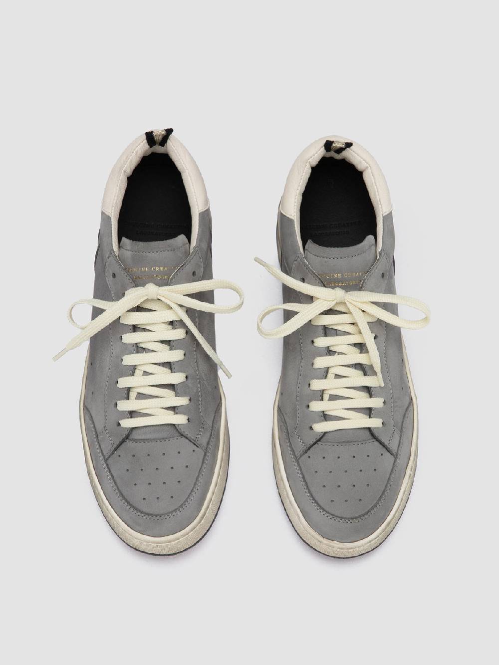 Officine Creative MAGIC 002 Sneakers Basse in Nabuk Grigio Fino Al -60%