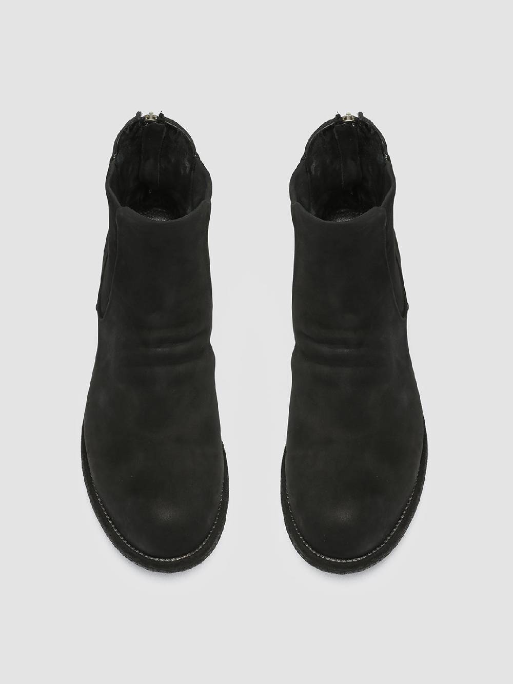 Officine Creative BUBBLE 029 Stivaletti in Pelle Scamosciata Nera Presa