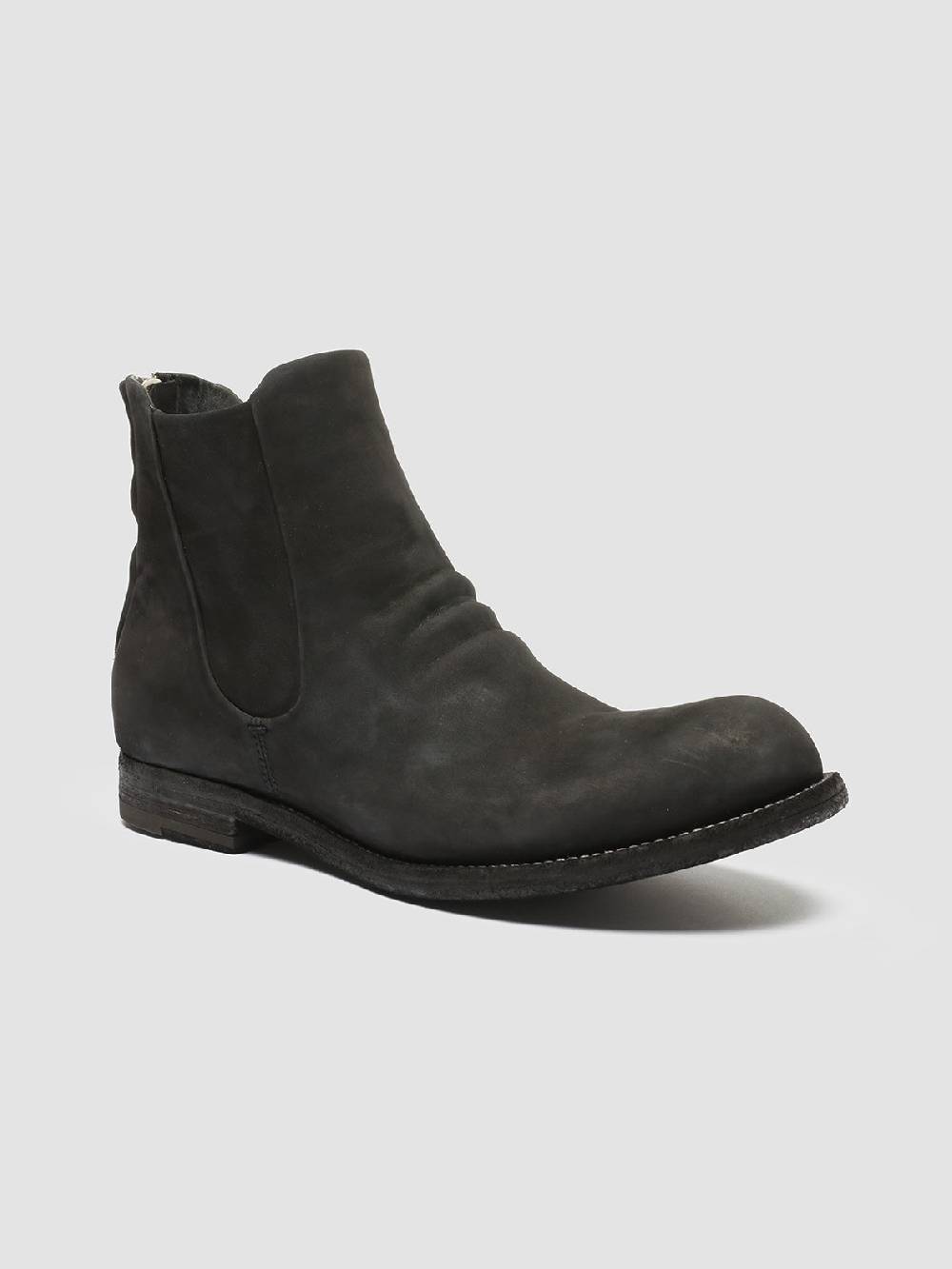 Officine Creative BUBBLE 029 Stivaletti in Pelle Scamosciata Nera Presa