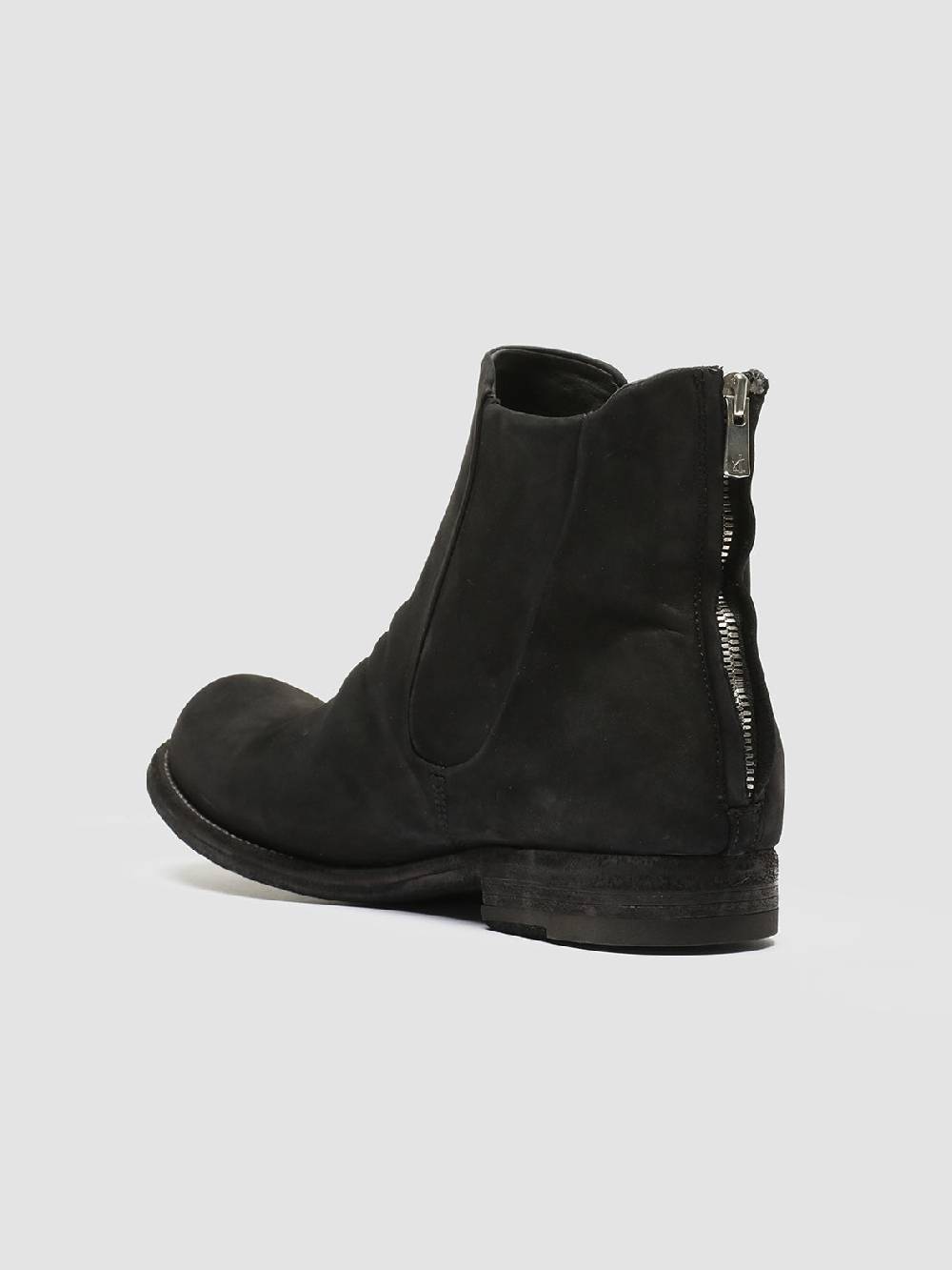 Officine Creative BUBBLE 029 Stivaletti in Pelle Scamosciata Nera Presa