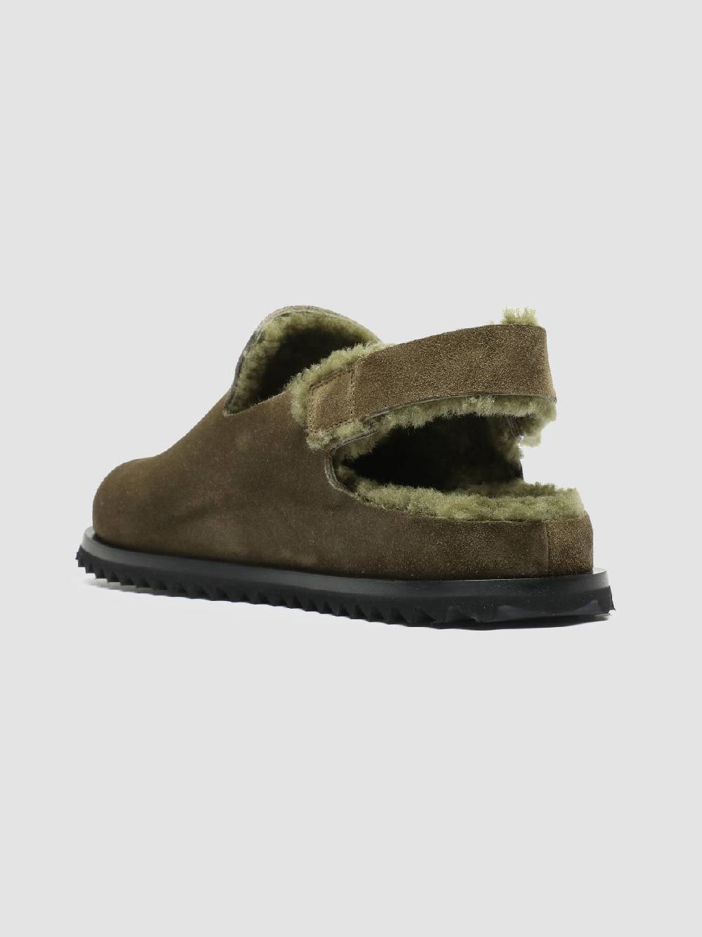 Officine Creative INTROSPECTUS 004 Sandali con Cinturino in Camoscio Verde Outlet
