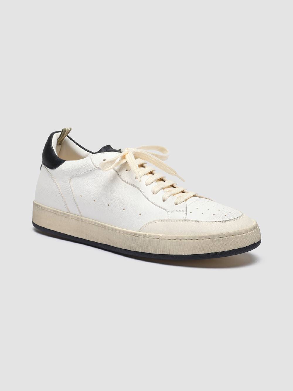 Officine Creative MAGIC 001 Sneakers in Pelle e Camoscio Bianco Offerte
